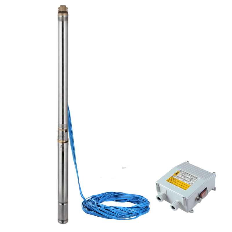 4" Submersible Borehole Pump 0.5kW. Low Head/Pressure Applications