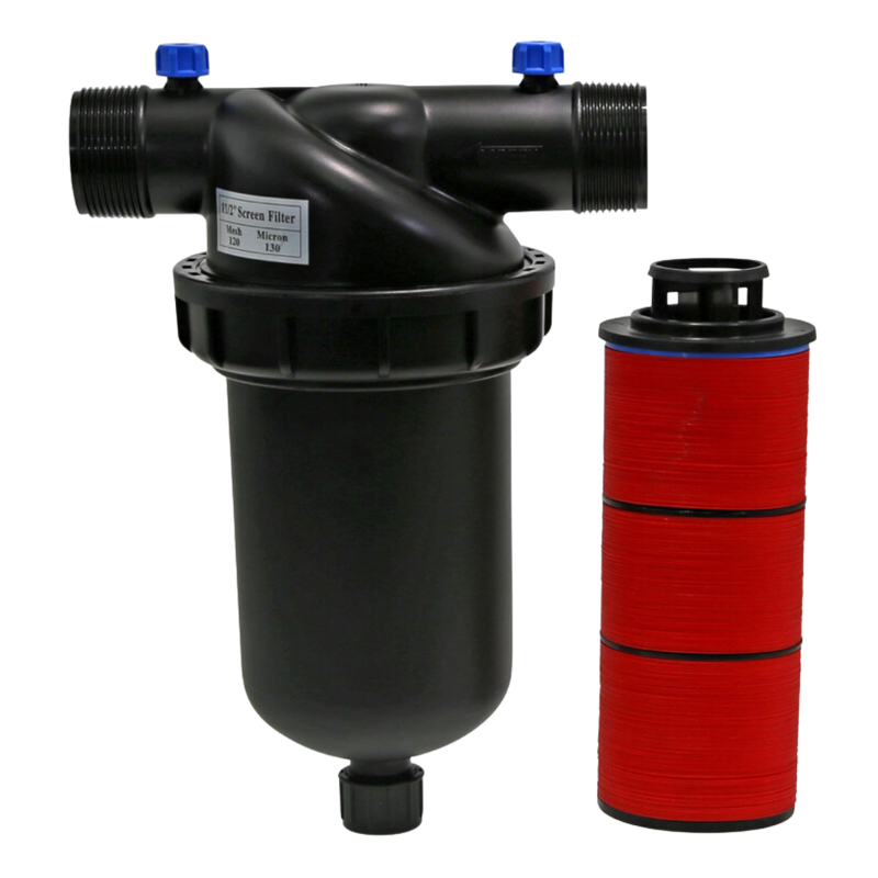 Inline Filter 130 Micron Straight T Type: 2" Inlet/Outlet with Disc