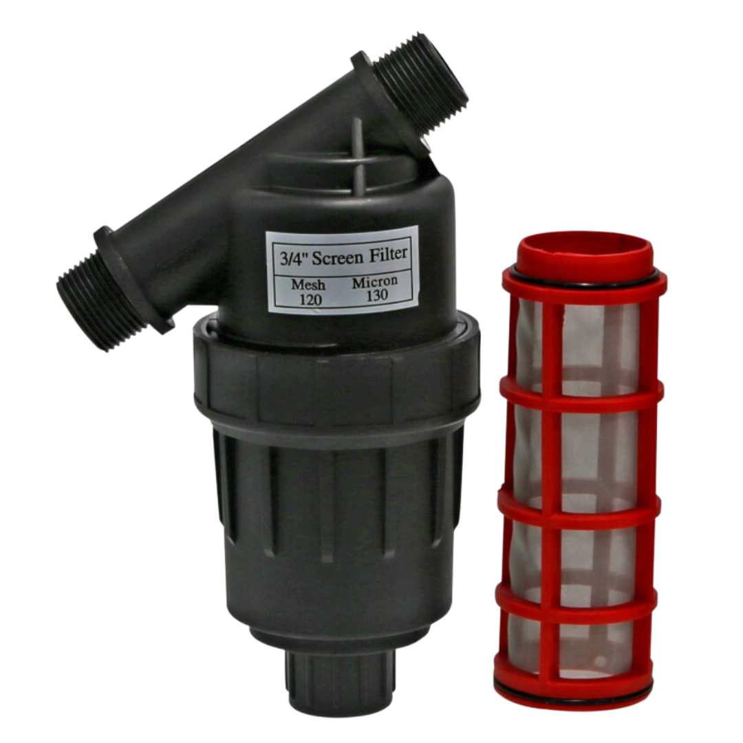 Inline Filter 130 Micron Angled Y Type: 3/4