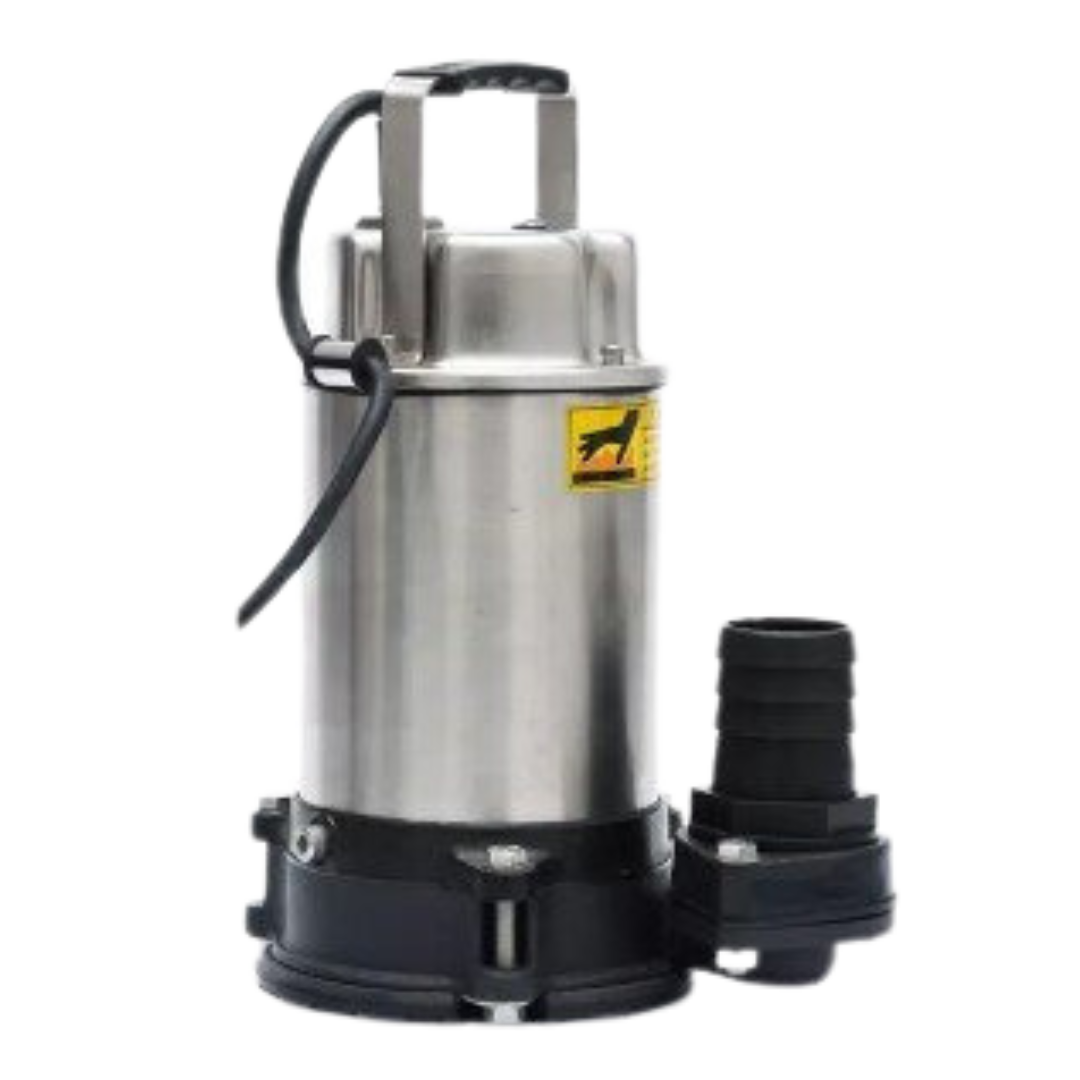 Submersible Drainage Pump: Rugged Stainless Steel, Drains down to