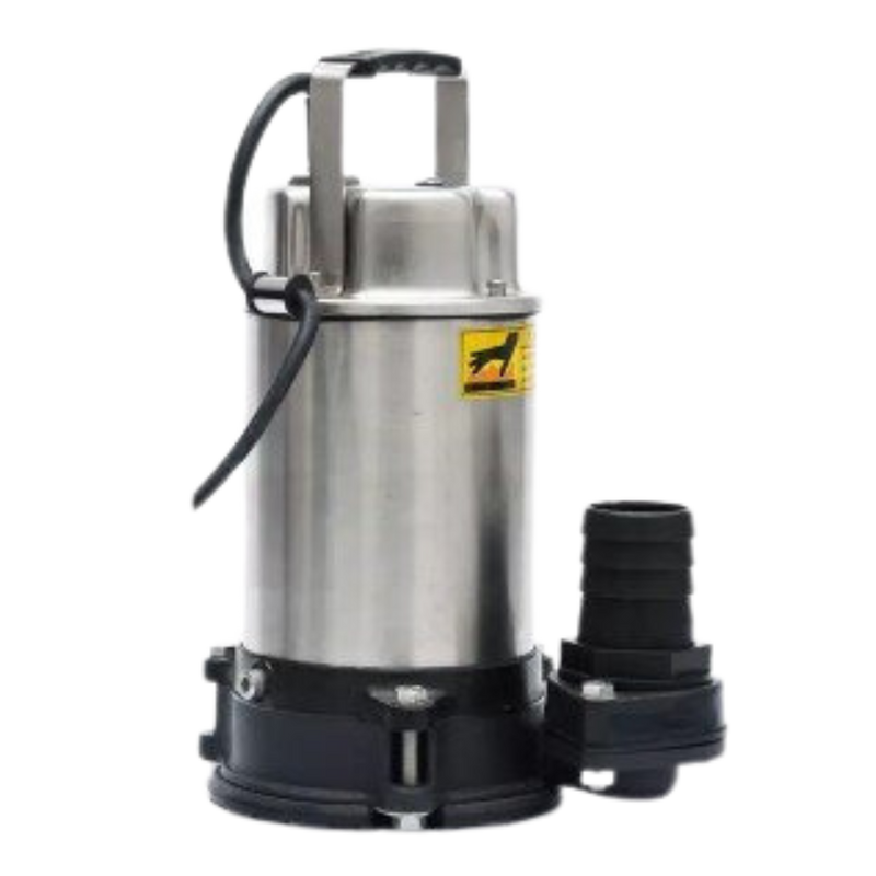 Submersible Drainage Pump:  Rugged Stainless Steel, Drains down to 1mm