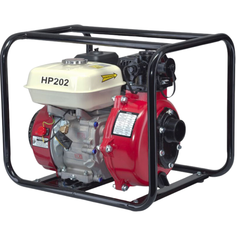 Portable Petrol Engine Powered Pump - 2" Twin Impeller High Pressure Transfer Pump