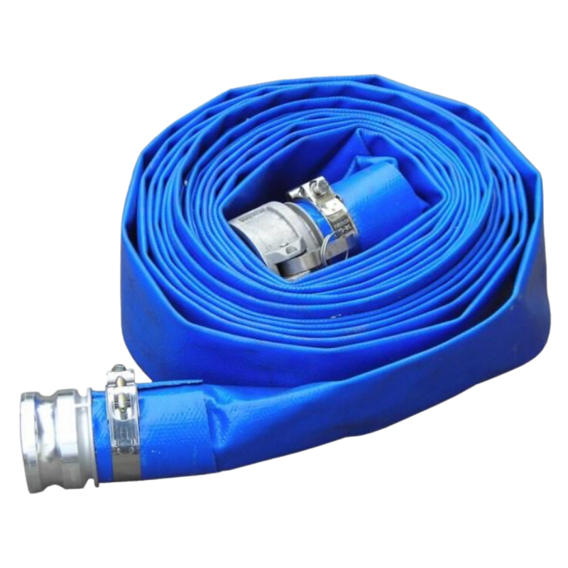 Lay Flat Hose 20m with Camlock Fittings